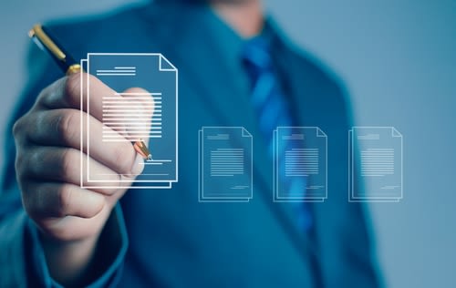 Person using a Digital documents