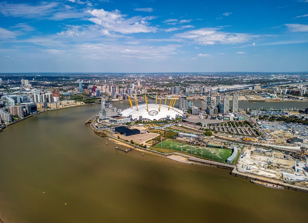 Image of London's Greenwich Peninsula