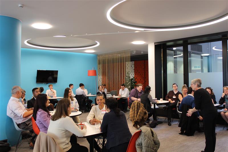 Attendees at networking training session