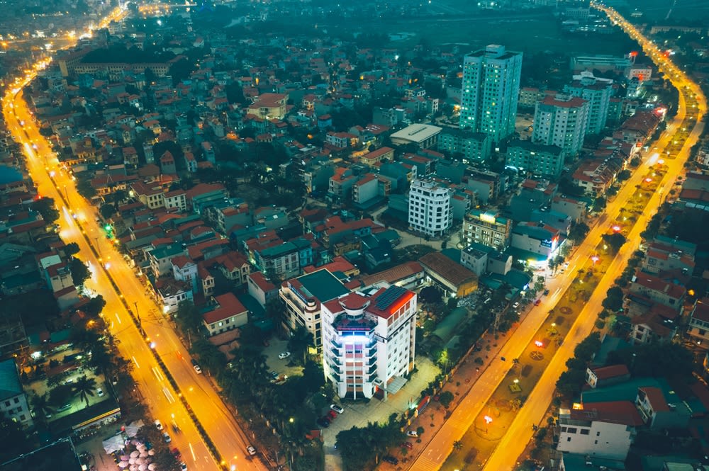 Vinh Phuc Province view from the top