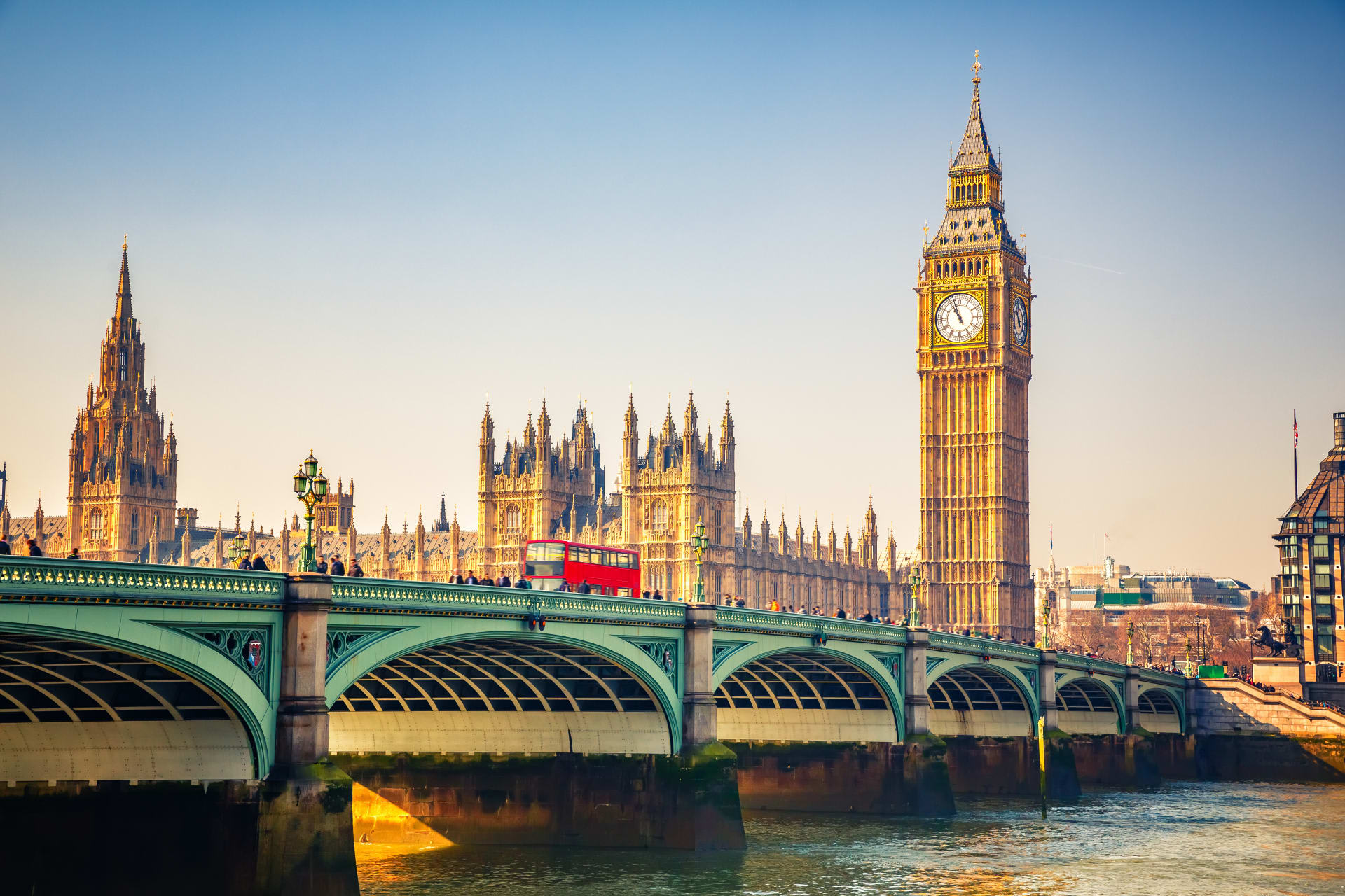 Big Ben and westminster bridge in London