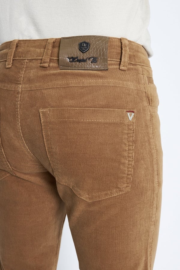 Kadife 5 Cep Regular Fit Camel Erkek Pantolon — 9