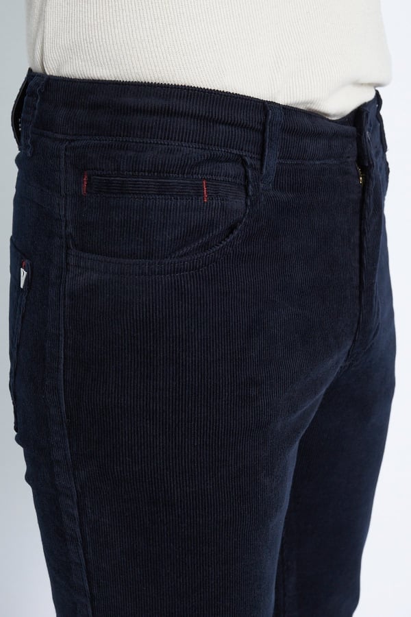 Kadife 5 Cep Regular Fit Lacivert Erkek Pamuklu Pantolon — 6
