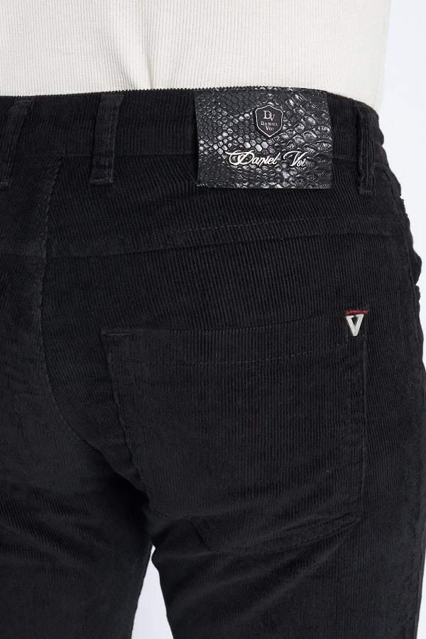 Kadife 5 Cep Regular Fit Siyah Erkek Pantolon — 8