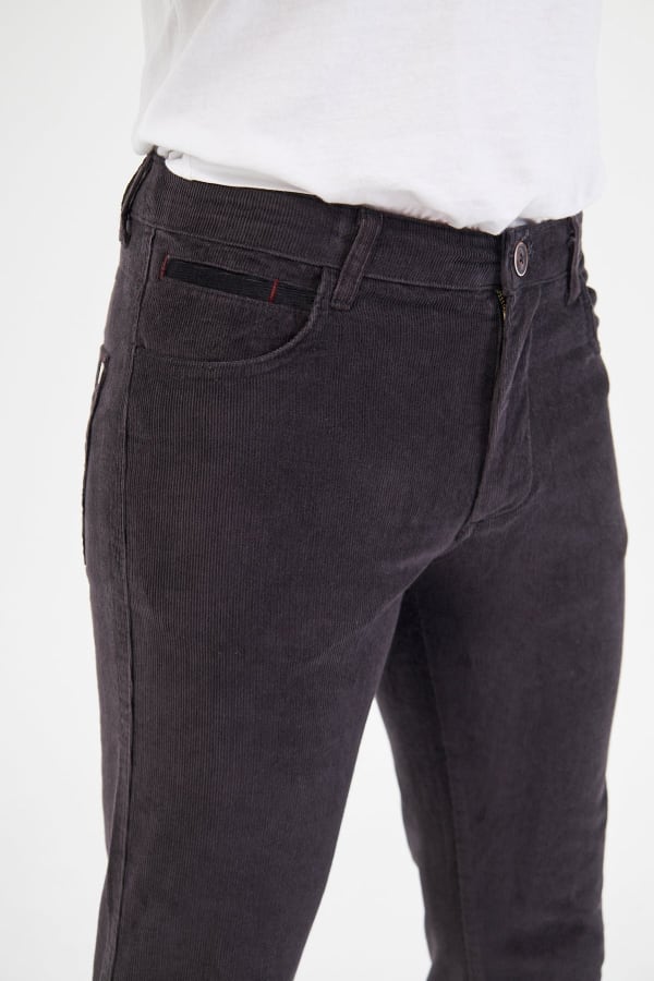 Kadife 5 Cep Regular Fit Antrasit Erkek Pantolon — 7