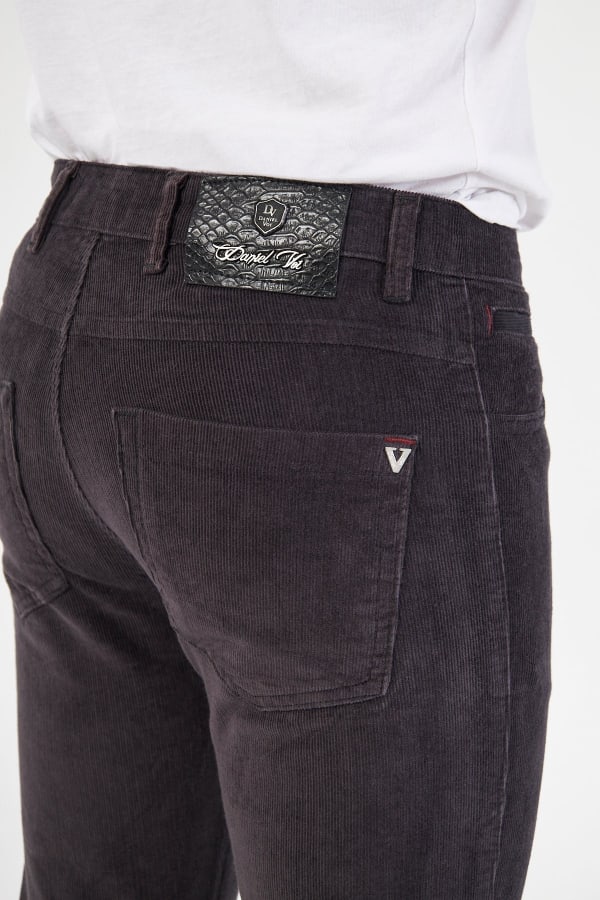 Kadife 5 Cep Regular Fit Antrasit Erkek Pantolon — 8