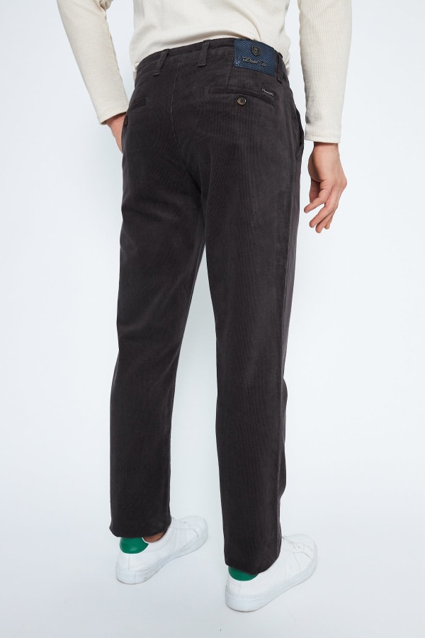 Kadife Yandan Cepli Antrasit Regular Fit Erkek Pamuklu Pantolon — 5