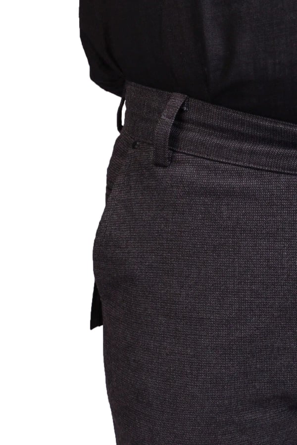 Erkek Siyah Slim Fit Pamuklu Pantolon — 4