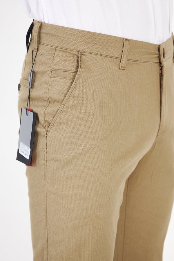 Chino Haki Slim Fit Pamuklu Pantolon — 6