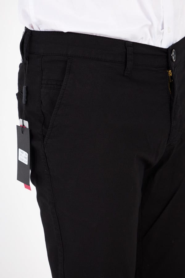 Chino Siyah Slim Fit Pamuklu Pantolon — 7