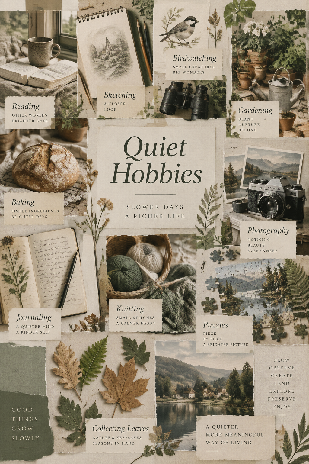 Quiet hobbies for introverts: reading, sketching, gardening and more