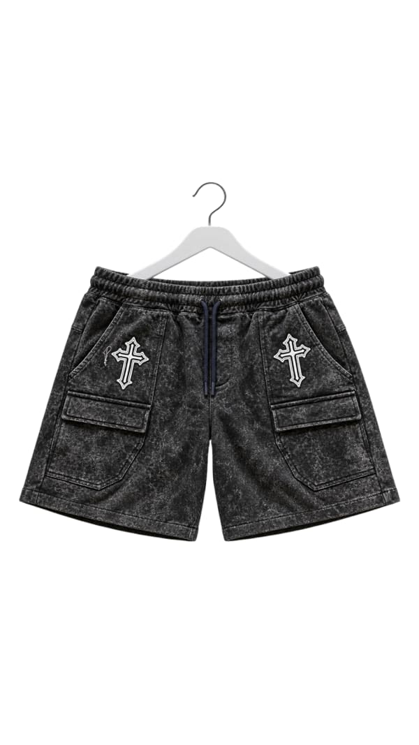 Vintage Cross Cargo Shorts