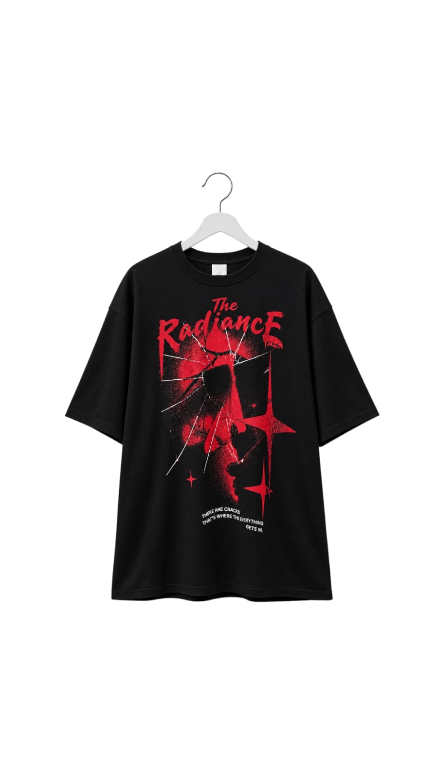 Black Radiance Graphic Oversized T-Shirt