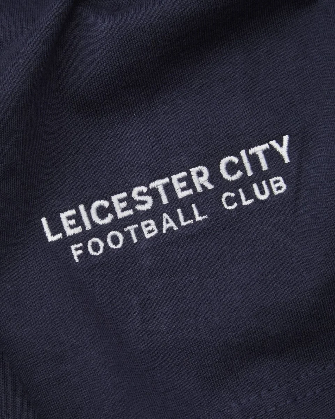 Leicester City Navy Essential Crest T-Shirt Mens
