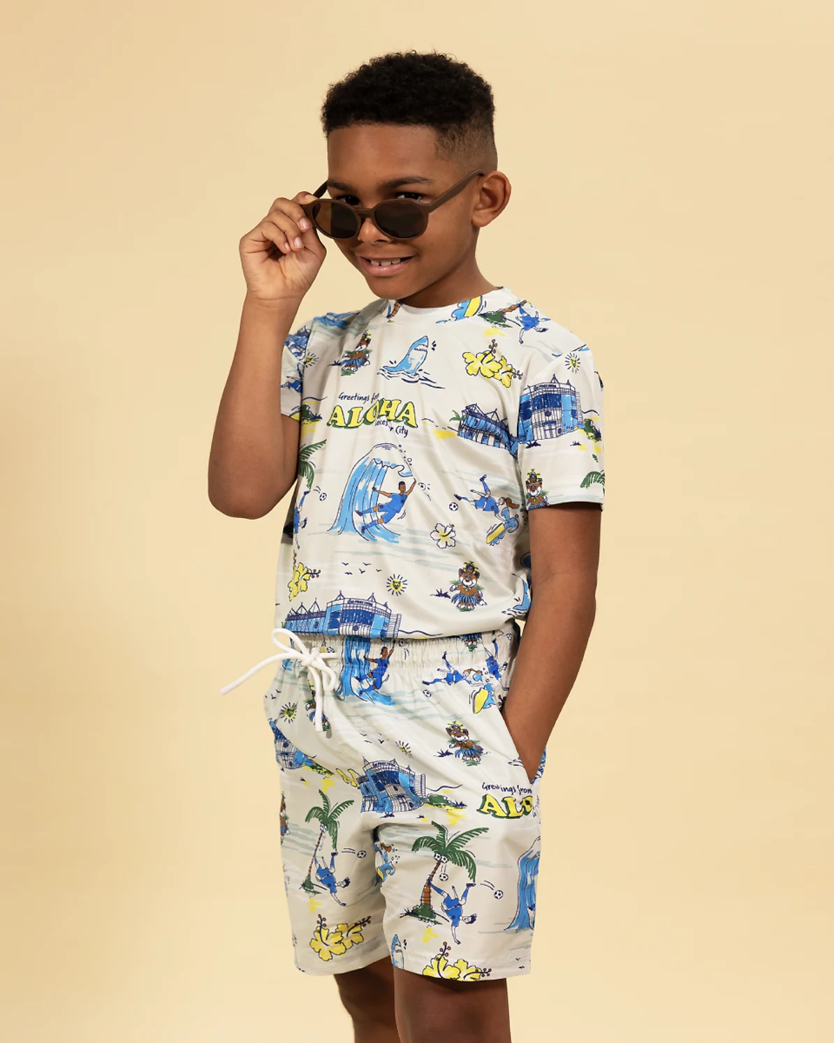 Leicester City Aloha Swim Shorts - Kids