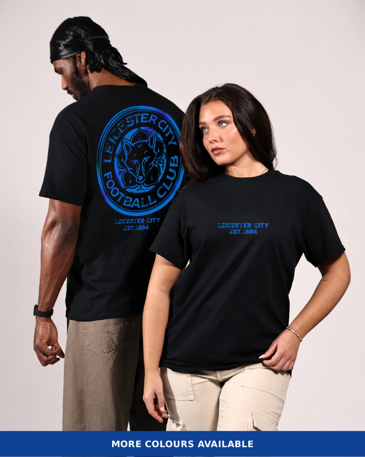 Leicester City Blue Chrome T-Shirt - Adults