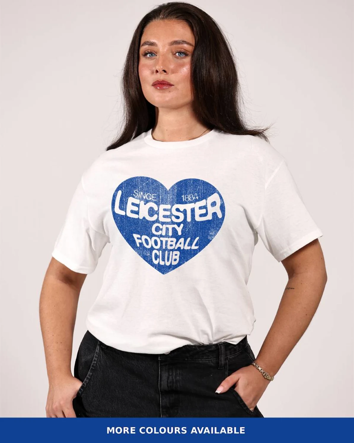 Leicester City Blue Heart T-Shirt - Adults