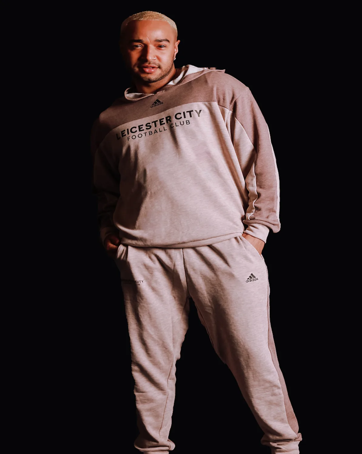 adidas Brown Lounge Hoody - Mens
