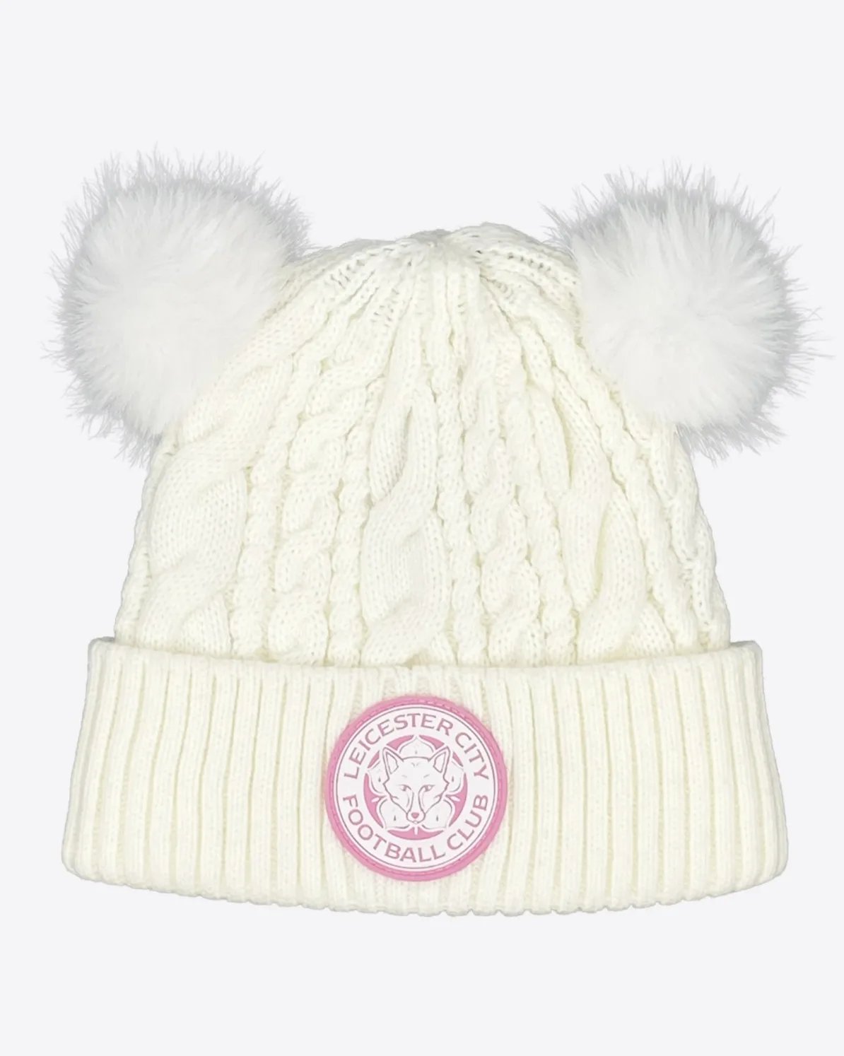 Leicester City Double Pom Cable Cuff Knit - Kids