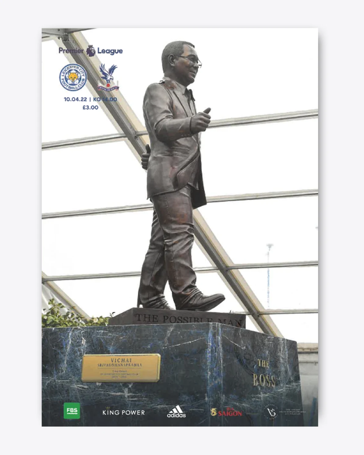 CITY Matchday Magazine - Leicester City vs. Crystal Palace 2021/22