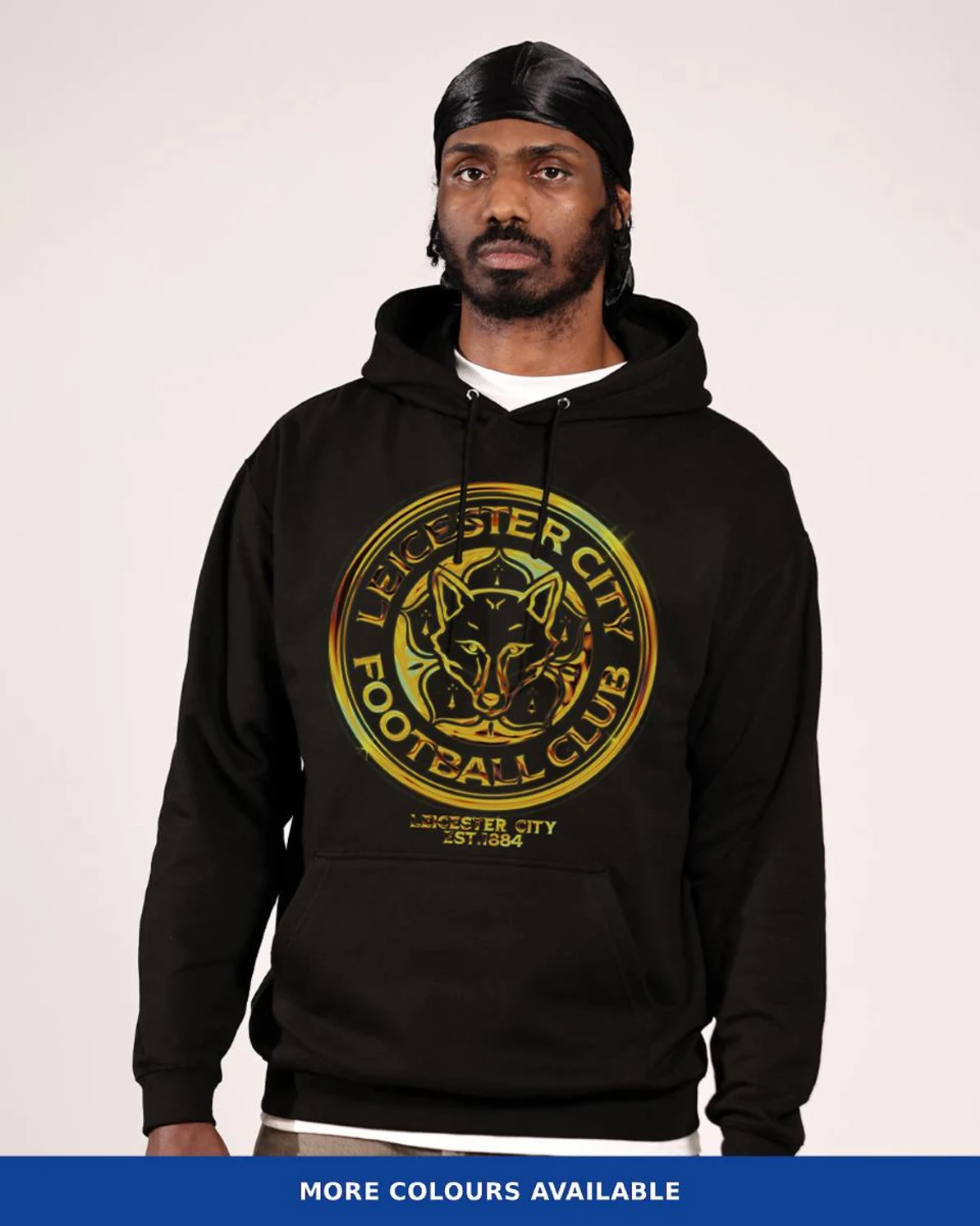 Leicester City Gold Chrome Hoody - Adults