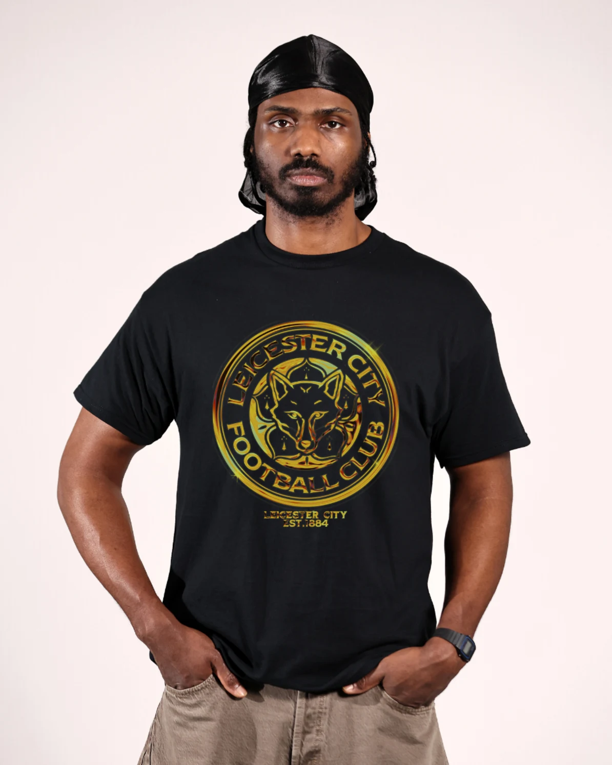 Leicester City Gold Chrome T-Shirt - Adults