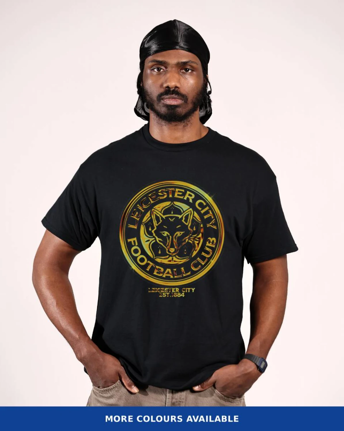 Leicester City Gold Chrome T-Shirt - Adults