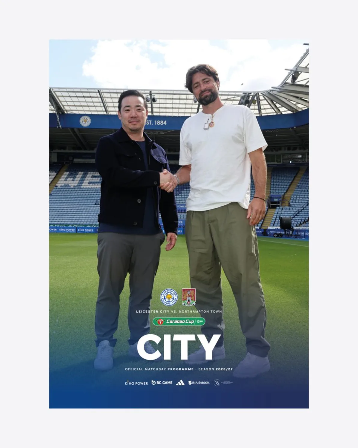 CITY Matchday Magazine (Carabao Cup)  - Leicester City vs. Northampton 2026/27