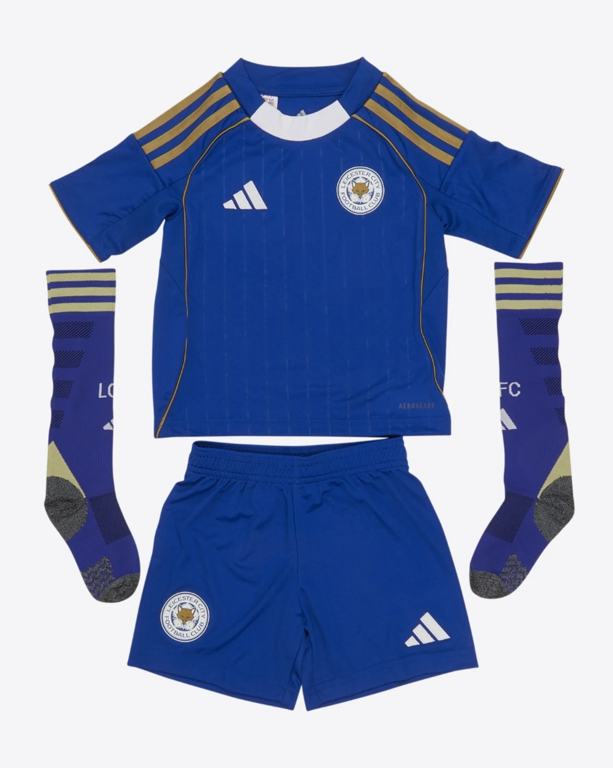 Leicester City Men's Home Shirt 2025/26 – Mini Kit