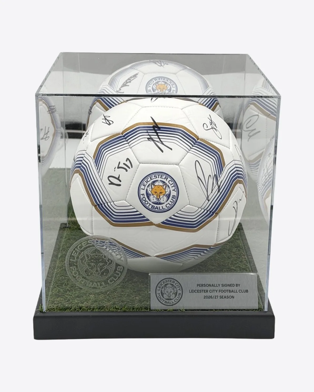Leicester City Cased Squad Signed Football - 2026/27 