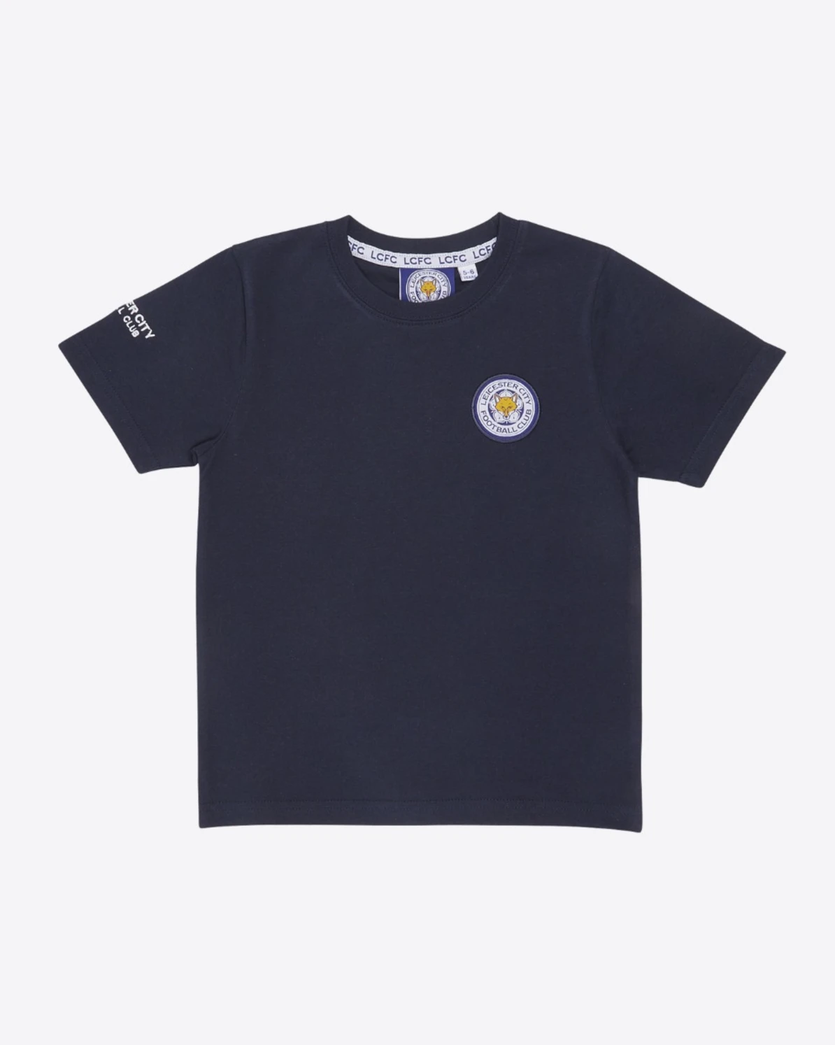 Leicester City Navy Essential Crest T-Shirt - Kids