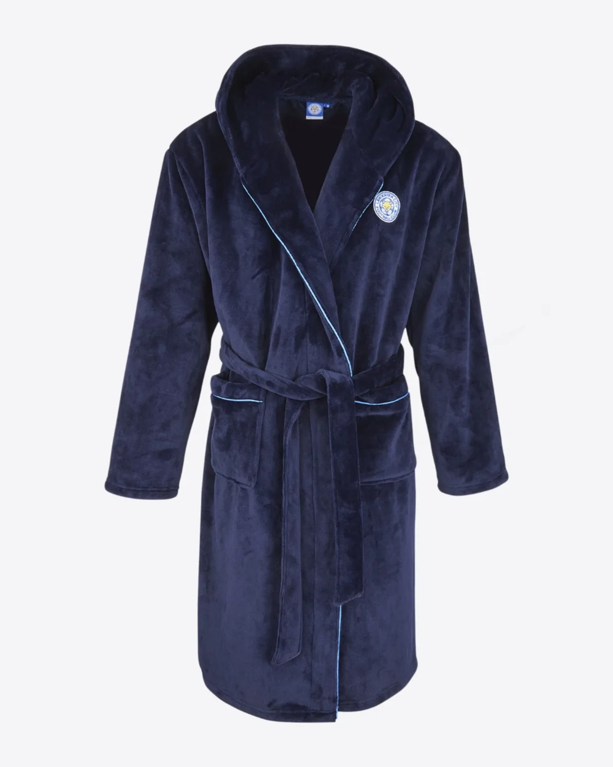 Leicester City Hooded Fleece Dressing Gown - Adults