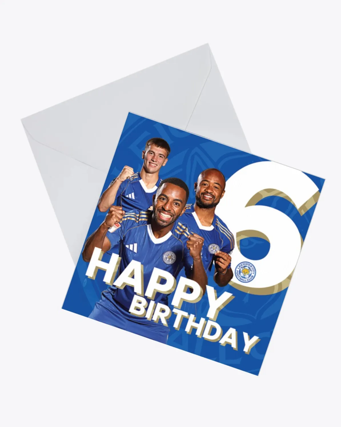 Leicester City Greetings Card - Players Age 6 2025/26