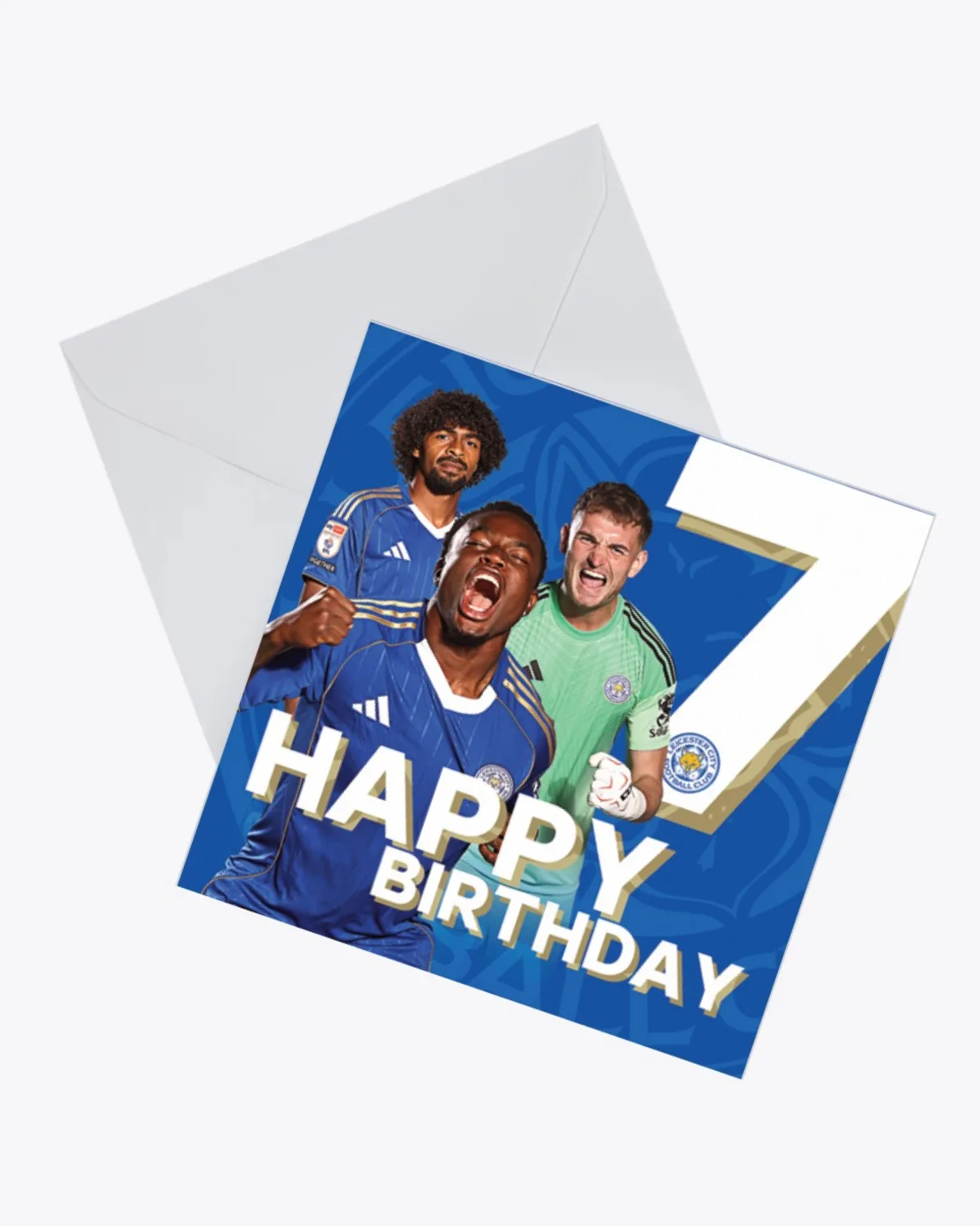 Leicester City Greetings Card - Players Age 7 2025/26