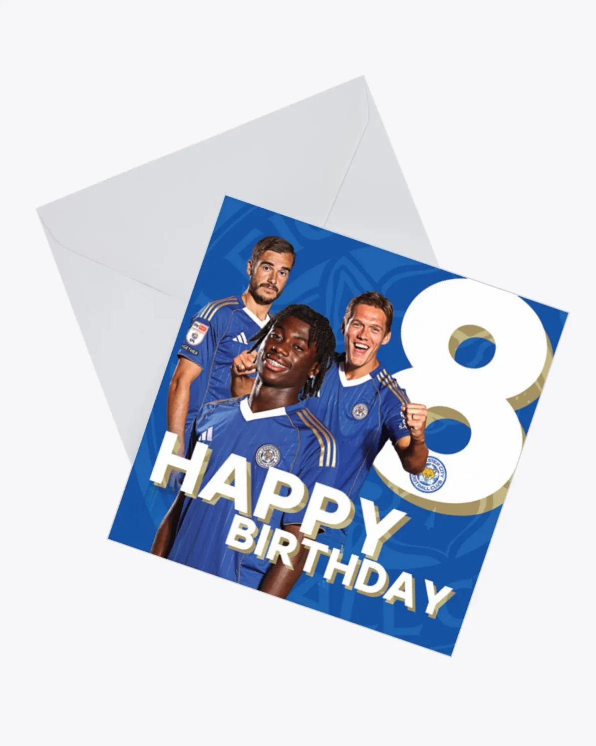 Leicester City Greetings Card - Players Age 8 2025/26