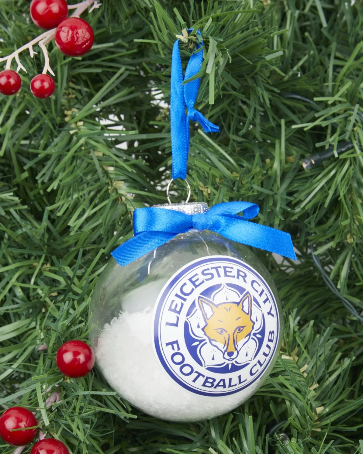 Leicester City Christmas Snowfall Bauble