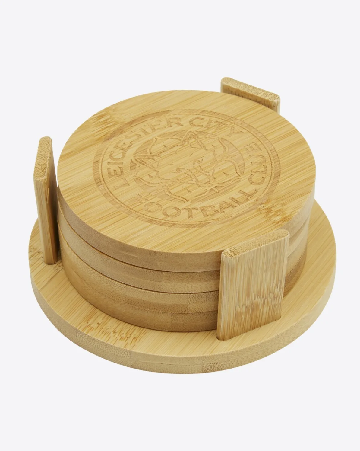 Leicester City Bamboo Coaster Set