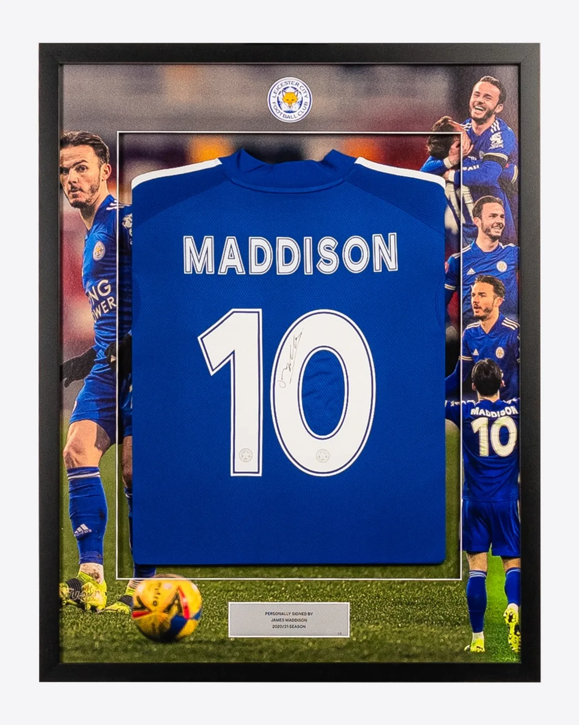 FA Cup 2021 Winners -  Framed Signed MADDISON Home Shirt