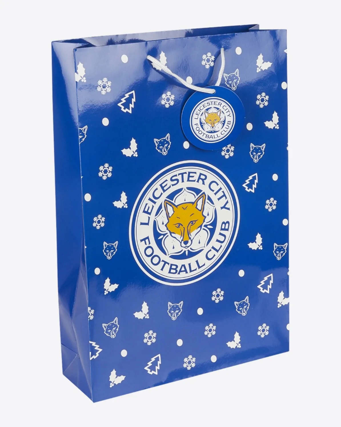 Leicester City Festive Foxes Christmas Gift Bag - Large