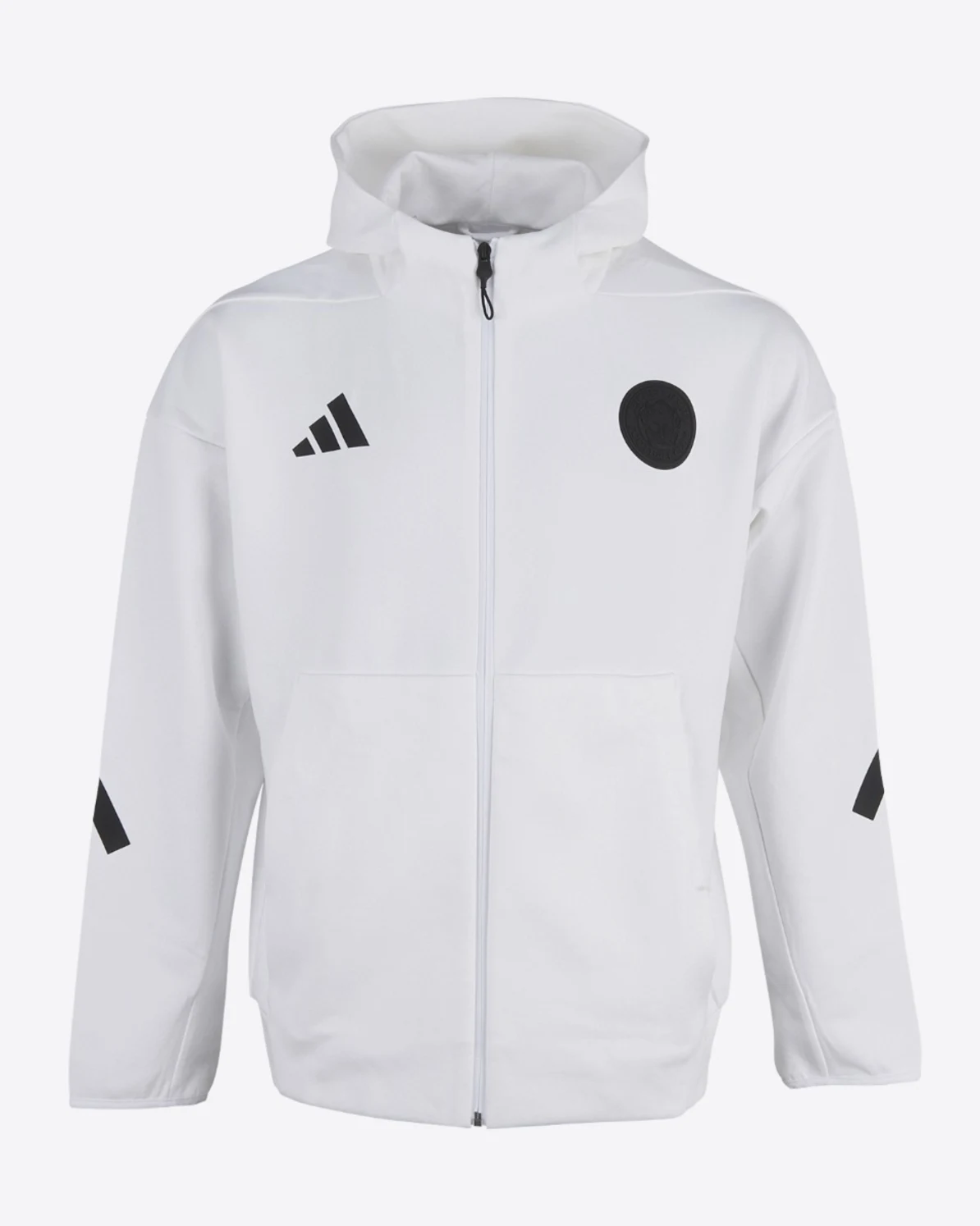adidas Z.N.E White Full Zip Hoody - Adults