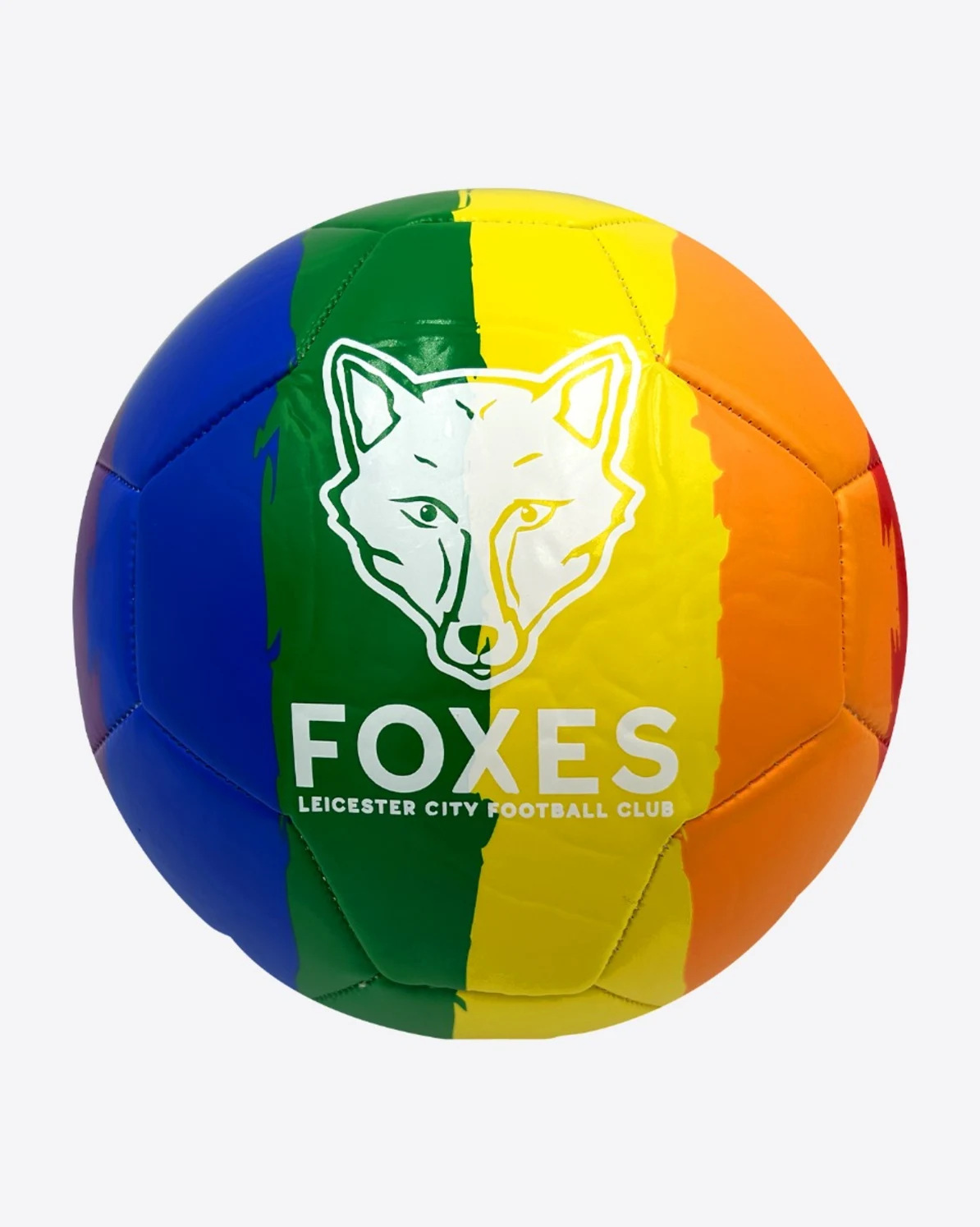 Leicester City Foxes Rainbow Football - Size 5