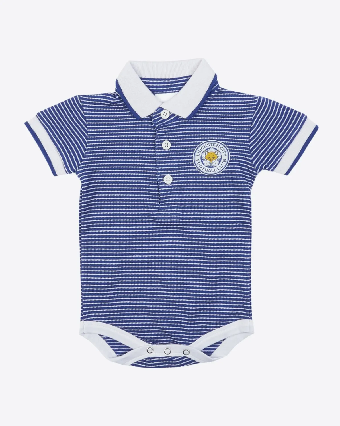 Leicester City Polo Crest Stripe Bodysuit - Baby