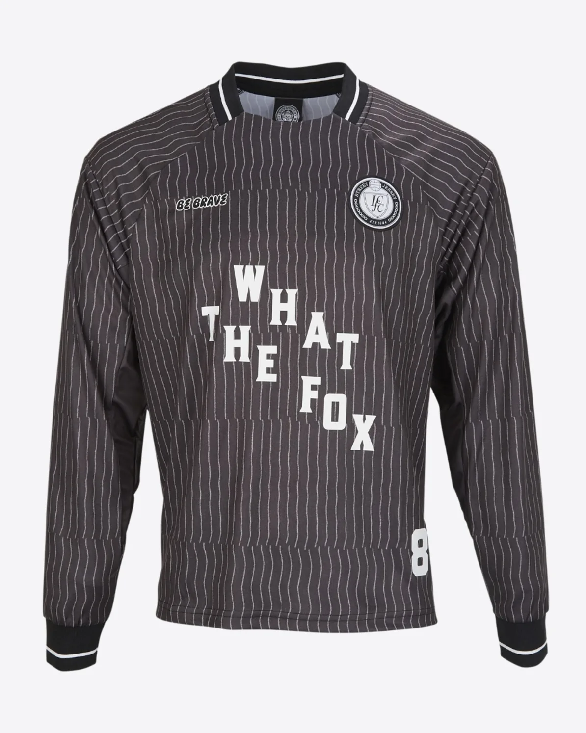 Leicester City Black Pinstripe Thai Street Jersey - Adults