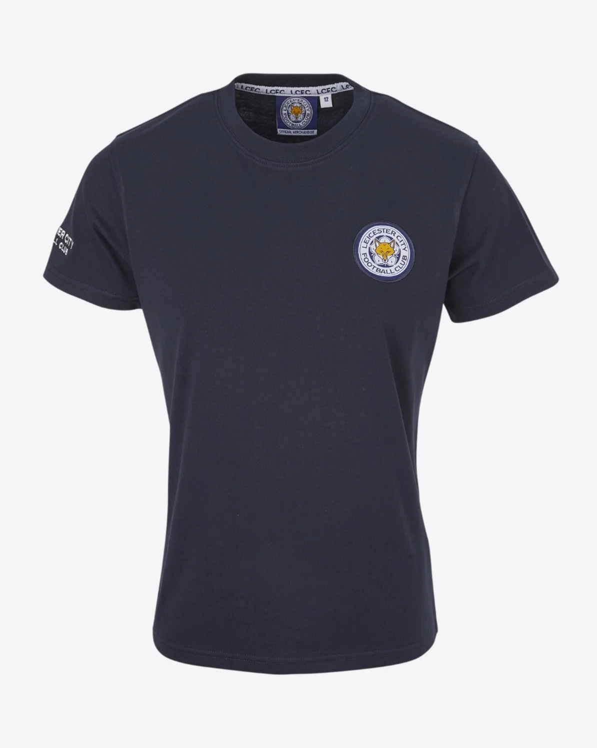 Leicester City Navy Essential Crest T-Shirt - Womens
