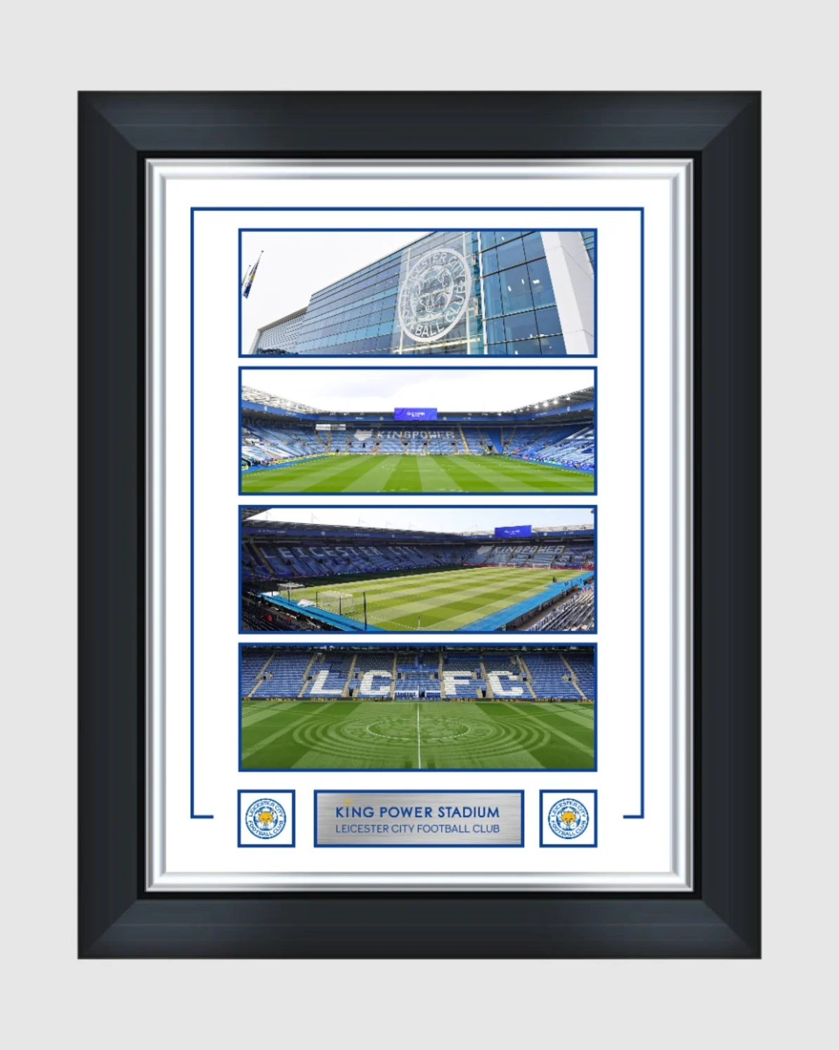 Leicester City King Power Stadium Montage Framed Print