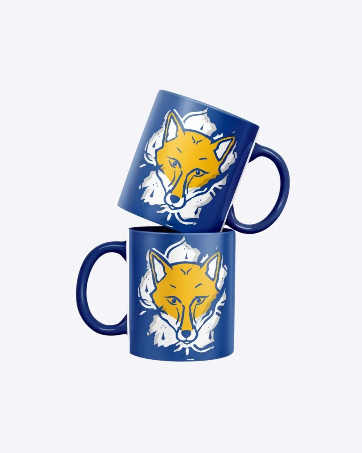 Leicester City Blue Foxhead Mug