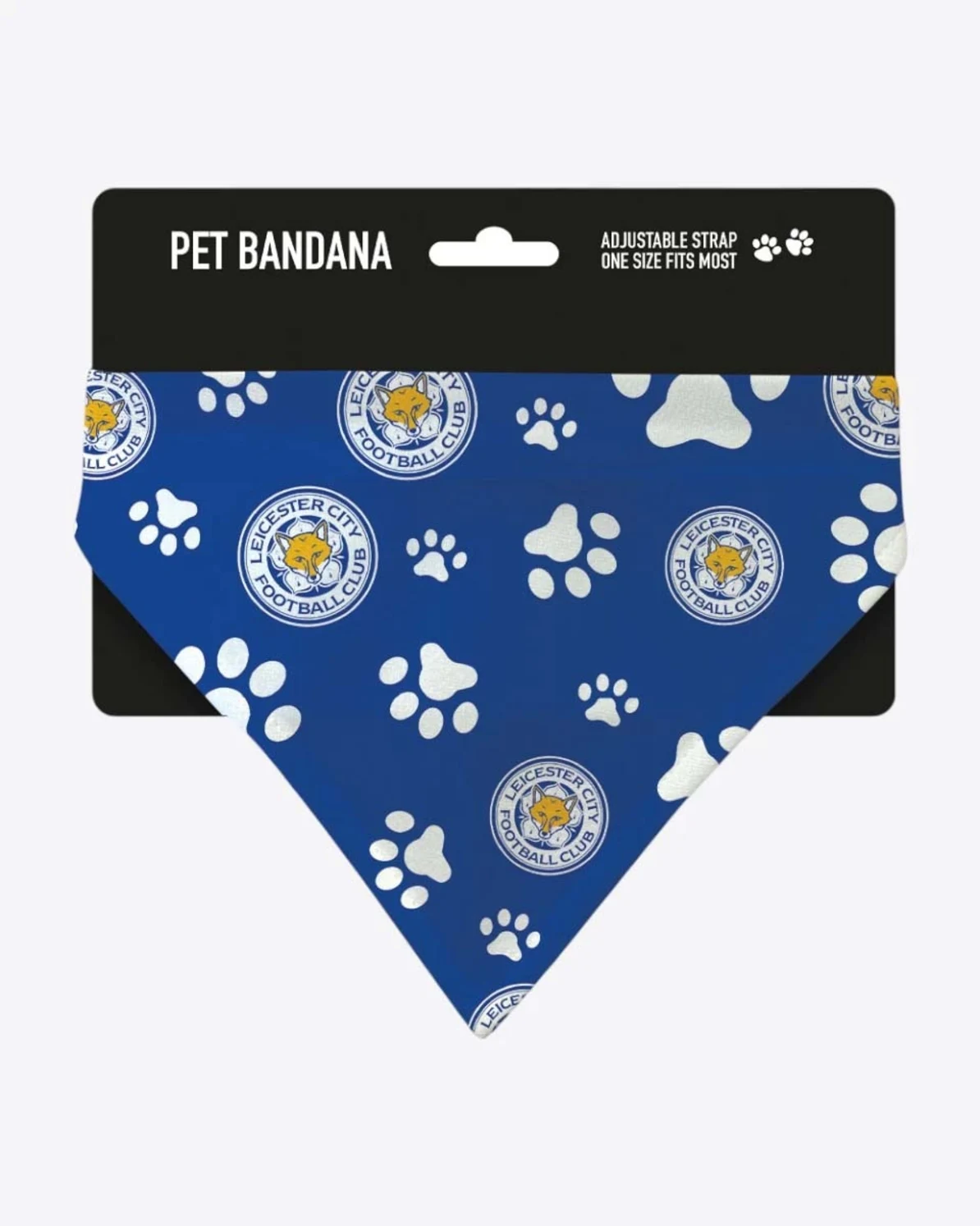Leicester City Crest Paw Print Pet Bandana