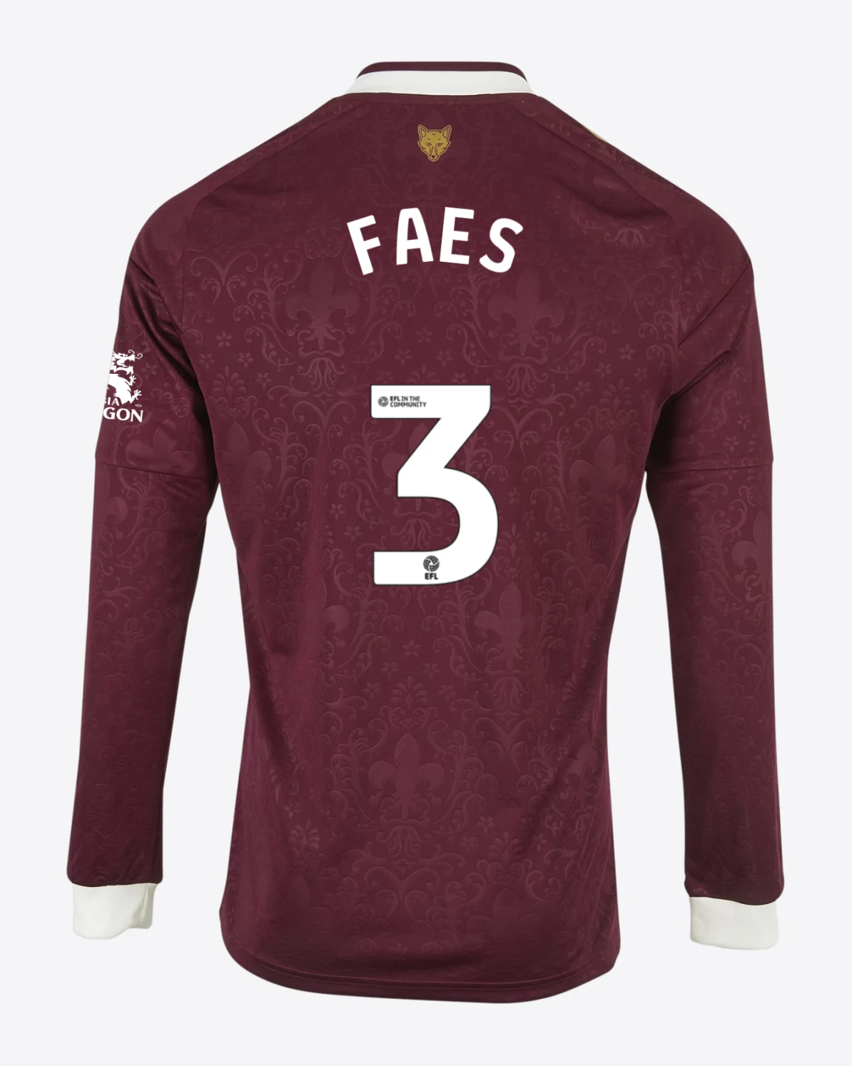 Leicester City Men's L/S Away Shirt 2026/27 - Adults - Wout FAES