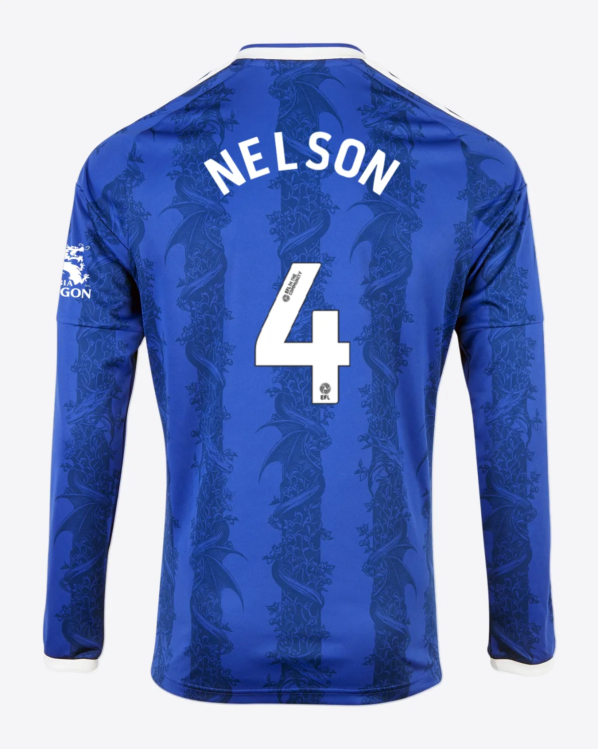 Leicester City Unsponsored Men's L/S Home Shirt 2026/27 - Adults - Ben NELSON