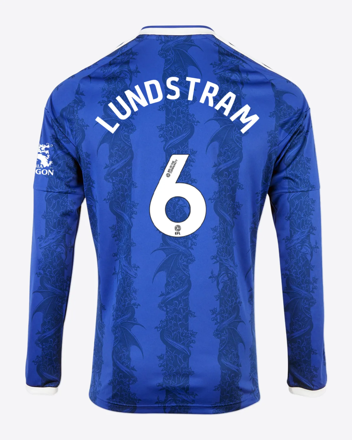 Leicester City Unsponsored Men's L/S Home Shirt 2026/27 - Adults - John LUNDSTRAM